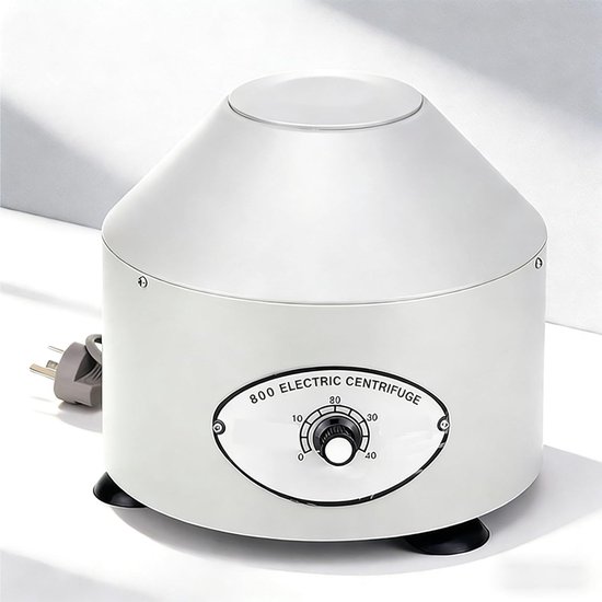 Desktop Centrifuge - Laboratorium Apparaat - Monster Scheiding - Robuuste Metalen Bouw - 6x20ml Capaciteit - Zilver