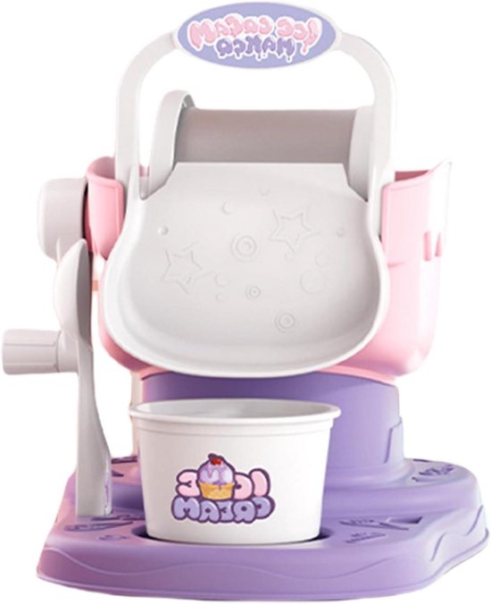 Dessertmachine - IJsmachine - Zelfgemaakte traktaties - Eenvoudige reiniging - 17.5x22.1x19.2cm - Roze