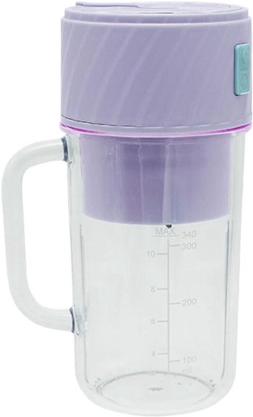 Deze draagbare, oplaadbare blender met rietje is perfect voor in de keuken, op de studentenkamer, in de sportschool, op reis, tijdens het kamperen en bij een picknick.