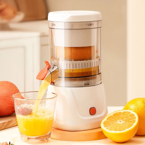 Deze mini draagbare sapcentrifuge heeft een krachtige motor van 45 W, is geschikt voor fruit en groenten, heeft een inhoud van 0,3 liter, een gemakkelijk te reinigen en afneembaar ontwerp en een oplaadbare batterij (1300 mAh). van Merkloos