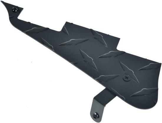Diamond Plate LP Elektrische Gitaar Pickguard van Aluminium met Zwarte Beugel en Montage Schroeven voor Epiphone Les Paul - Bescherm je Gitaar tegen Krassen en Schokken
