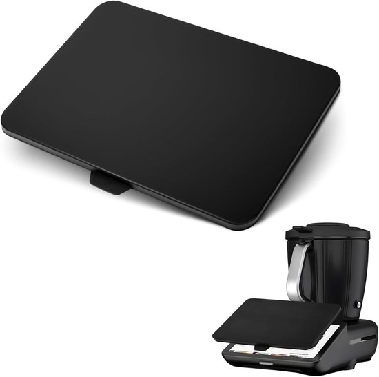 Displaybescherming compatibel met Thermomix TM7 Vorwerk, siliconen displayafdekking, displaybescherming, accessoires, compatibel met Thermomix TM7, beschermplaat, krasbestendig, zwart