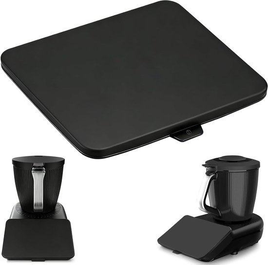 Displaybescherming voor Thermomix TM7, krasbestendige en waterdichte siliconen afdekking, stofdicht en duurzaam, accessoires voor keukenmachines, zwart en praktisch