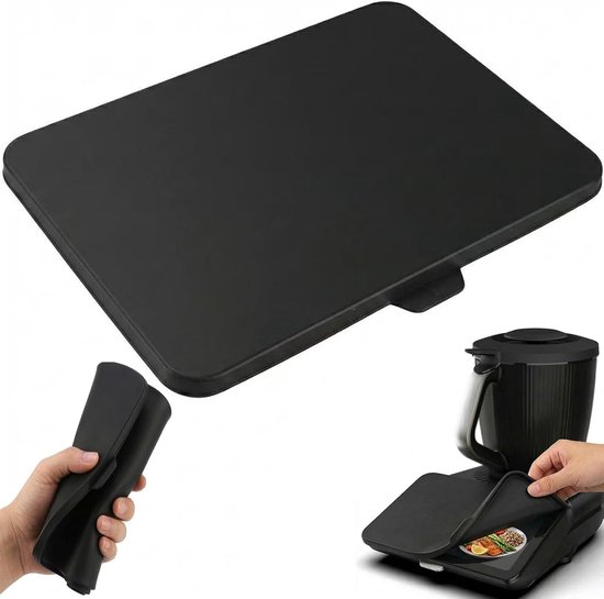 Displaybescherming voor Thermomix TM7, TM7 accessoires, voedselveilige displaybescherming voor het scherm, krasbestendig, waterdicht, gemakkelijk te reinigen, zwart