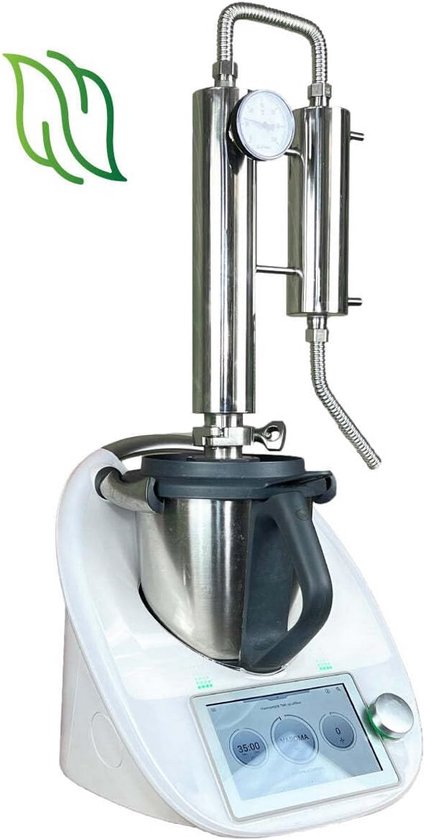 Distilleerapparaat Roestvrij Staal voor Keukenmachine - Etherische Olie & Hydrolaat Maken van Merkloos