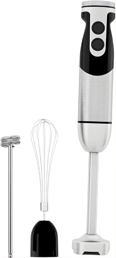 DnA® Staafmixer - Staafmixer Set - Staafmixers - Staafmixer Met Hakmolen - Staafmixer Draadloos - Zwart - ‎7cm x 7cm x 18cm van Merkloos