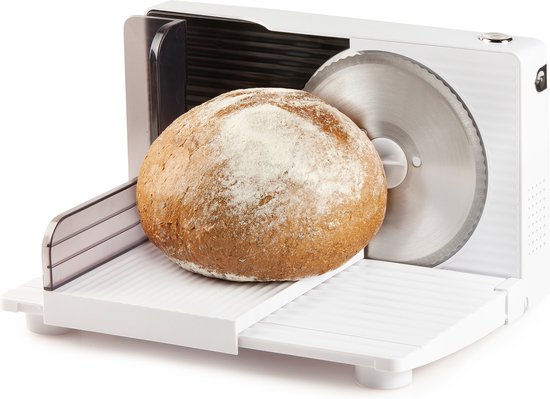 DOMO DO523S Snijmachine – Elektrisch - Gekarteld RVS Mes Ø 17 cm – Allessnijder - 120W van Domo