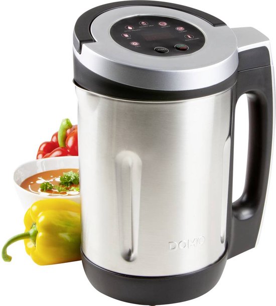 DOMO DO716BL Soepmaker Domo - 2,2L - 7 programma’s - Blender - RVS - Zwart van Domo