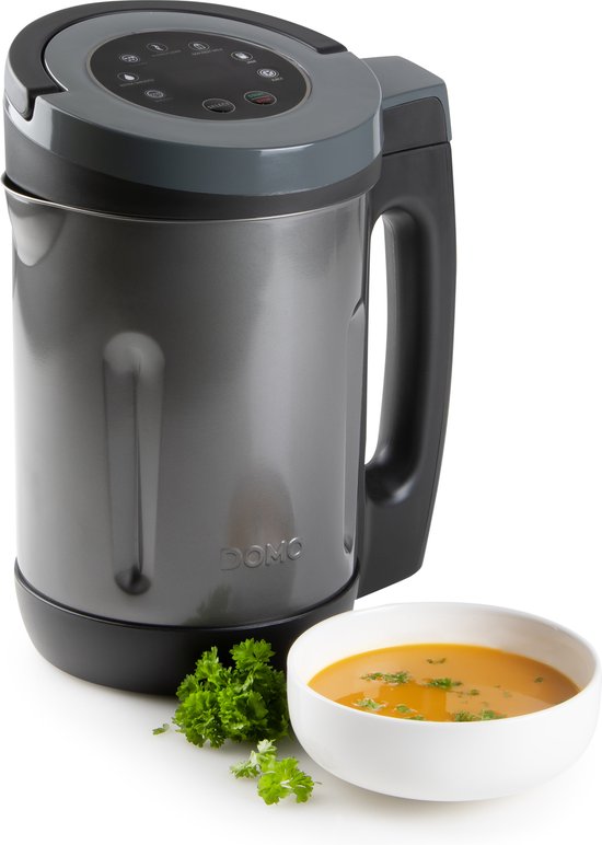 DOMO DO728BL Soepmaker Domo - Met sauteerfunctie - 2,2 L - 7 programma's - Blender - RVS/Zwart van DOMO