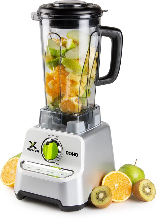 DOMO DO747BL Power Blender - Xpower - Smoothie Maker met Tritan Kan - 2L - 1500W van Domo