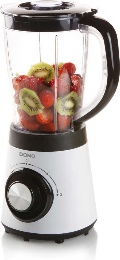 Domo DO9203BL - Blender - 500W - 1,5L - Zwart/Wit van Domo