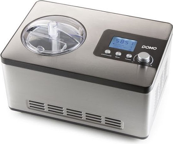 Domo DO9207I - Roomijsmachine - Zelfvriezend - 2L - RVS van Merkloos