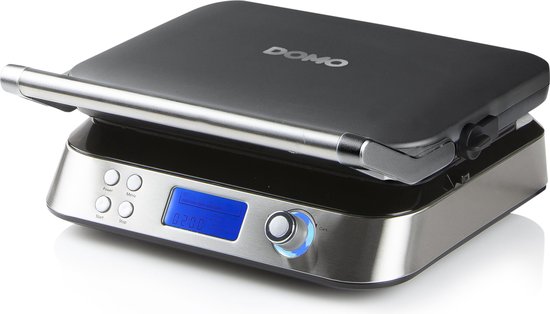 DOMO DO9219W Wafelijzer ‘Waffle Genius’ - Digitaal Belgisch Wafelijzer - Vierkante Wafels - 5x5