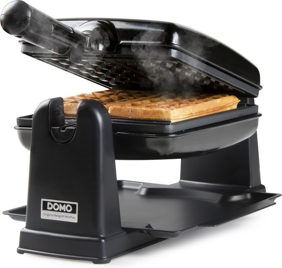 DOMO DO9224W Roterend Wafelijzer - Rechthoekige wafels 4x7 - 1400W van Domo