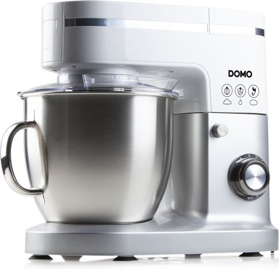 DOMO DO9231KR Keukenmachine - Keukenrobot - 1200W - 6L - Incl. blender - Wit/Zilver van Merkloos