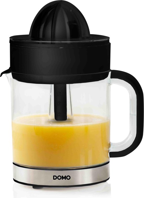 DOMO DO9235J Citruspers - 1.2 L - 2 perskegels - Zwart van Domo