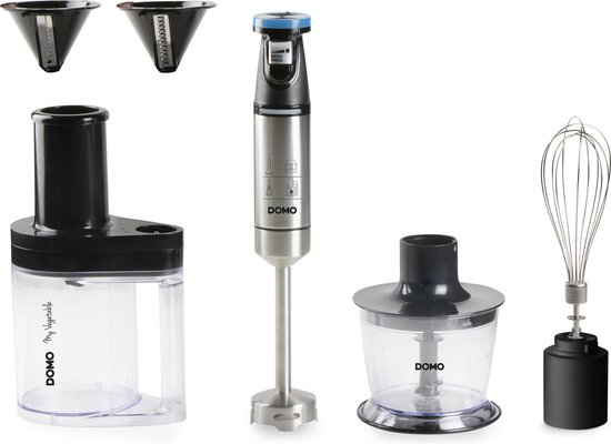 DOMO DO9254M Mixerset 'My Vegetable' 4-in-1 - incl. spiraalsnijder van DOMO