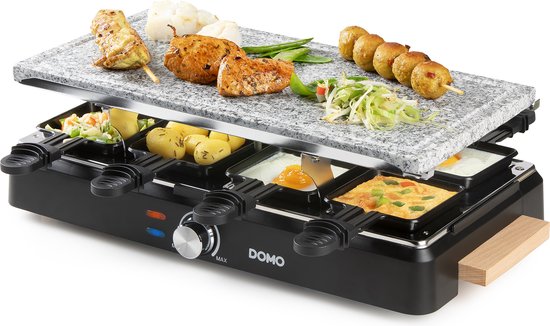 DOMO DO9262G - Raclette-grill 1400W steen + hout