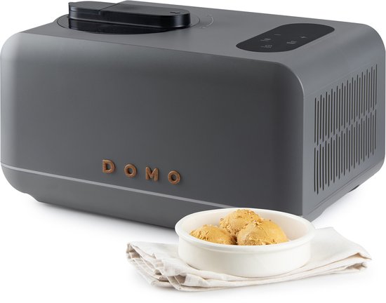 DOMO DO9306I Roomijsmachine Wood You - 1,5 Liter - 5 Programma’s - Met Compressor - Grijs