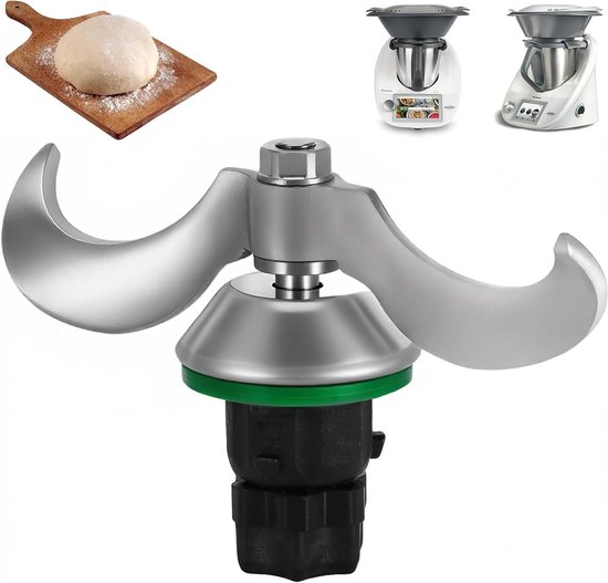 Doughmesen voor Vorwerk Thermomix TM5 TM6 - RVS vervangonderdelen voor het kneden van deeg, geen deegresten en vuil van Merkloos
