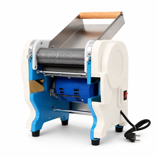DPLUNIQ Snijmachine - Groentesnijder - Keukenmachine - Foodprocessor - Droge/Verse Ingrediënten - 550W - 38x33x37cm - Wit/Blauw van DPLUNIQ