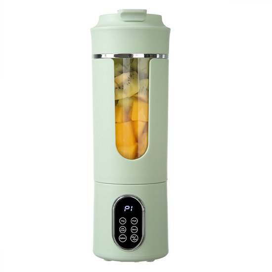 Draadloze Blender - Mini Blender - Smoothie Maker - Draagbare Blender - USB Oplaadbare Smoothie Beker - 12 Messen - 530ML - Ice Crusher - Groen van Merkloos