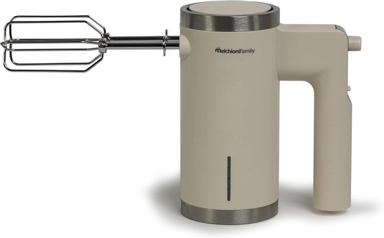 Draadloze Elektrische Handmixer - Wit - Oplaadbaar met 2 Gardes & 5 Snelheden van Merkloos