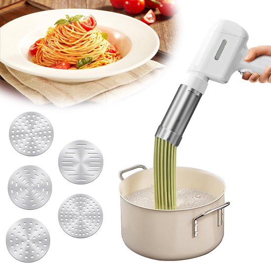 Draadloze elektrische pastamachine met 5 vormen voor thuisgebruik van Marcato