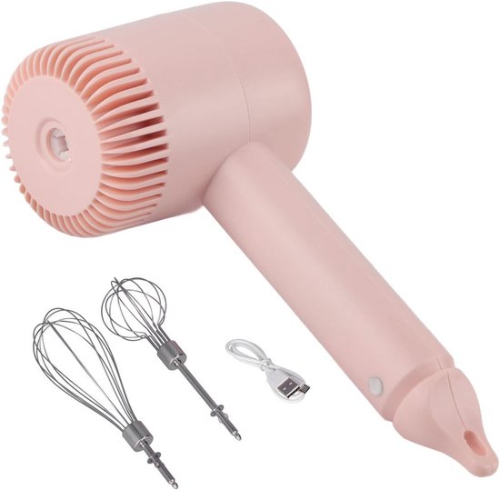 Draadloze Handmixer - Elektrische Garde voor Beslag, Slagroom en Eieren - USB Oplaadbaar met 3 Snelheden van Merkloos