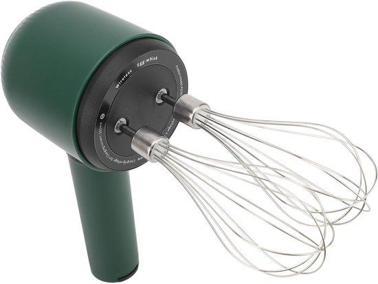 Draadloze Handmixer - Elektrische Klopper - Bakken en Koken - USB Oplaadbaar - 21 cm Lengte - Wit