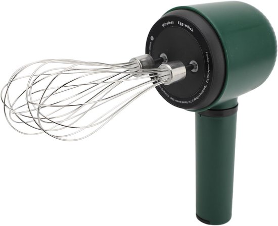 Draadloze Handmixer - Elektrische Klopper - Beslag Maken - USB Oplaadbaar - 21 cm - Wit