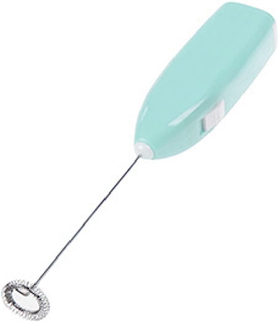 Draadloze Handmixer - Elektrische Klopper - Drankjes Maken - Compact En Draagbaar - 21 x 4 cm - Blauw