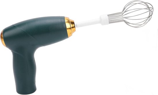 Draadloze Handmixer - Elektrische Mixer - Bakken en Koken - USB Oplaadbaar - 17D x 13B x 5H cm - Groen