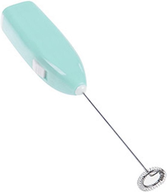 Draadloze Handmixer - Keukenmixer - Drankjes Maken - Batterij Aangedreven - 21 cm - Blauw