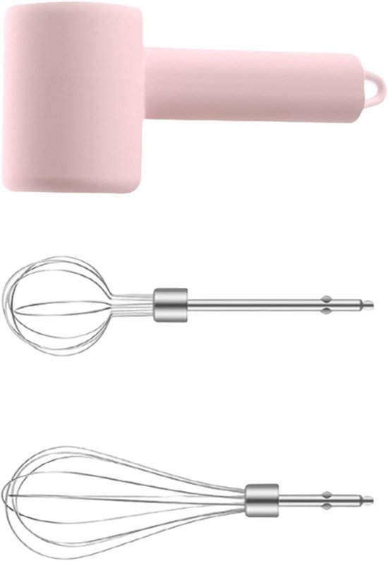 Draadloze Handmixer - Keukenmixer Garde - Bakken en Mixen - 3 Snelheden - 50+ Min Gebruik - Wit