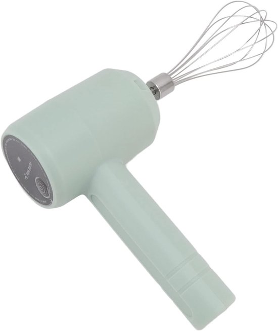 Draadloze Handmixer - Keukenmixer Opladen - Beslag Maken - Stille Motor - 20 Watt - Licht Cyaan