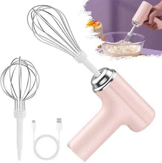 Draadloze Handmixer met 2 Gardes en 3 Snelheidsstanden van Merkloos