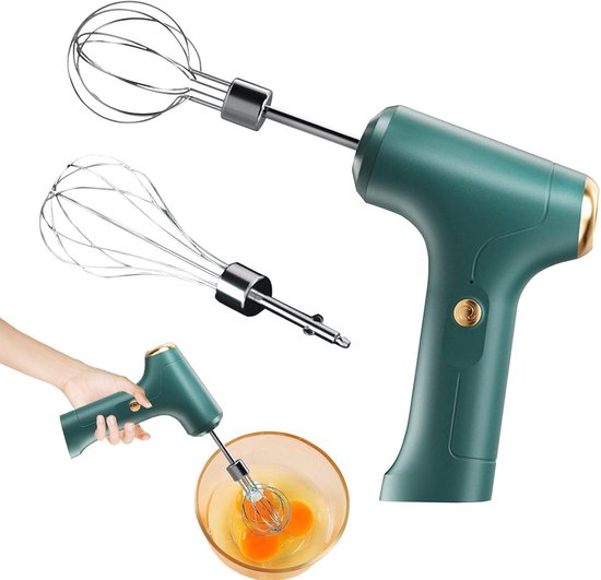 Draadloze Handmixer - Oplaadbare Garde - Keukenwerkzaamheden - 3 Snelheden Instelbaar - 24.6 cm - Multi