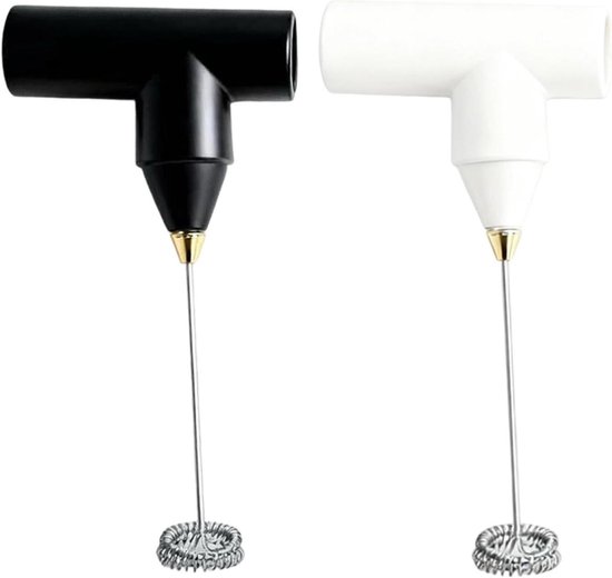 Draadloze handmixer - Witte kleur draagbare klopper, bakapparaat gadget, klopapparaat, dessert menggereedschap | Draagbare mixer witte kleur voor huis thuis bakkerij koken melk crème eieren dessert van Merkloos