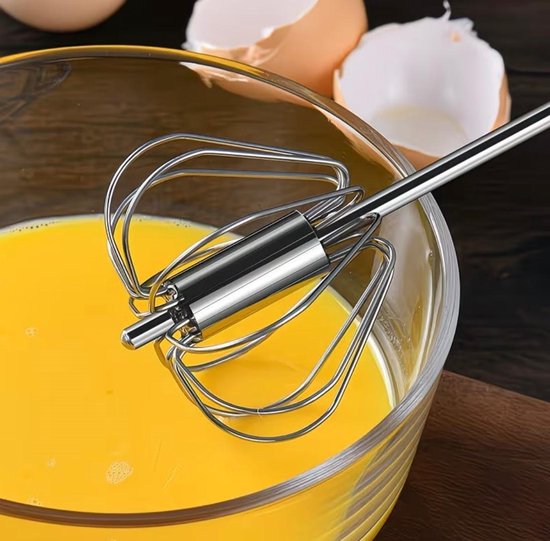 Draadloze handmixer - Zonder stroom - Metalen garde - Draagbaar - Compact - Krachtig van Merkloos