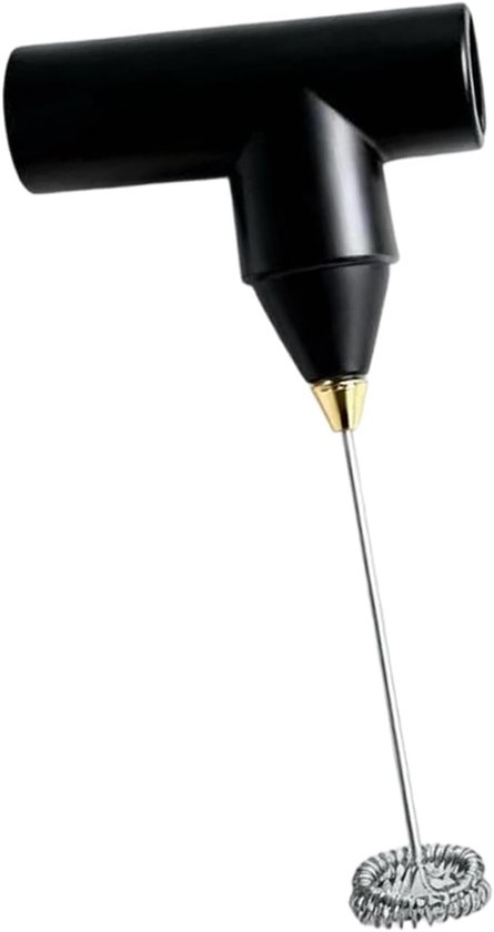 Draadloze Keukenmixer - Elektrische Handmixer - Koffiecreme Maken - Roestvrijstalen Kloppers - 23 x 6 cm - Zwart