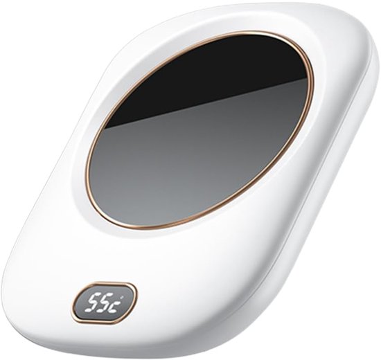Draadloze koffiewarmer met 3 temperatuurstanden voor thuis en op kantoor; waterdichte, elektrische USB-mokwarmer voor dranken, thee, melk en meer - wit