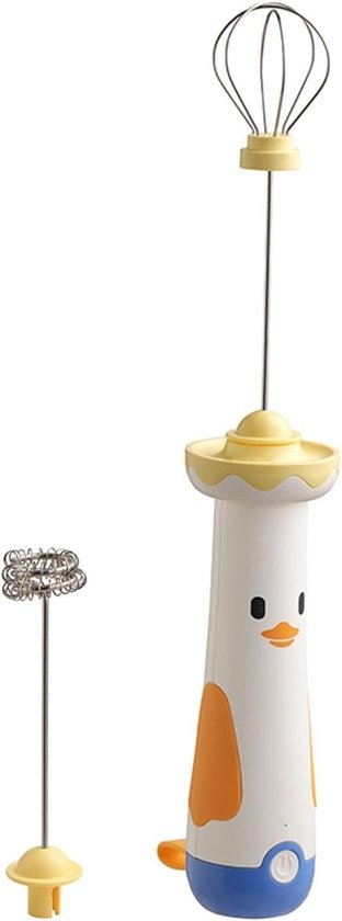 Draadloze Melkopschuimer - Mini garde USB - Drankjes Bereiden - Stille Motor - 30 cm - Wit