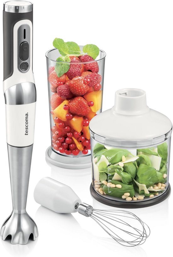 Draadloze staafmixer met accessoires voor in de keuken van Merkloos