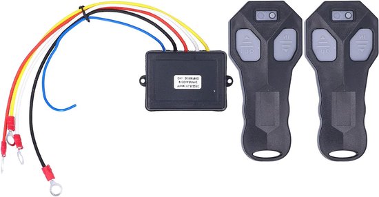 Draadloze Winch Afstandsbediening 12V Elektrisch Vervangingsaccessoire voor Jeep, ATV en Truck - Universele Winch Controller voor Voertuigen, Betrouwbare Besturing en Gebruiksgemak van Merkloos