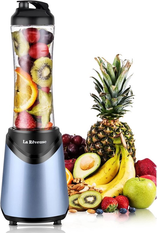 Draagbare Blender 300 Watt met Sportfles 540ml van Merkloos