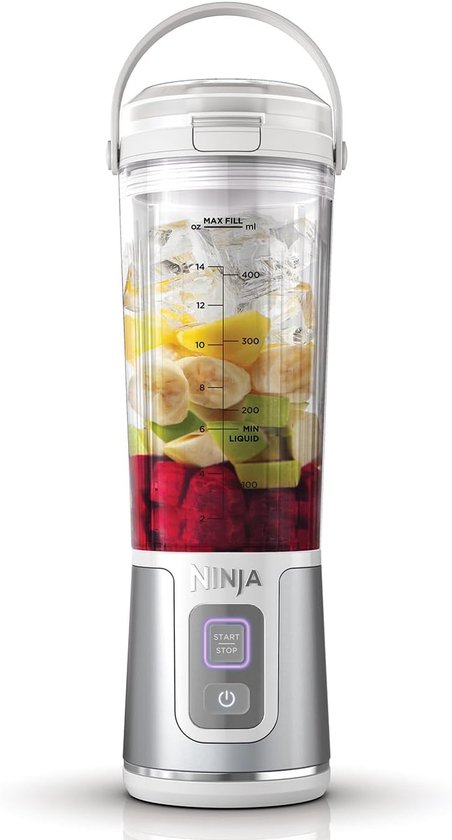 Draagbare Blender 530 ml met Lekvrij Deksel en Schenktuit - Snoerloze Mini Blender voor Smoothies en Proteïneshakes van Blendjet