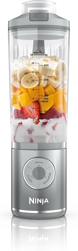 Draagbare Blender 570 ml met Oplaadbare Accu en 3 Blendfuncties, Ideaal voor Smoothies en Shakes van Merkloos