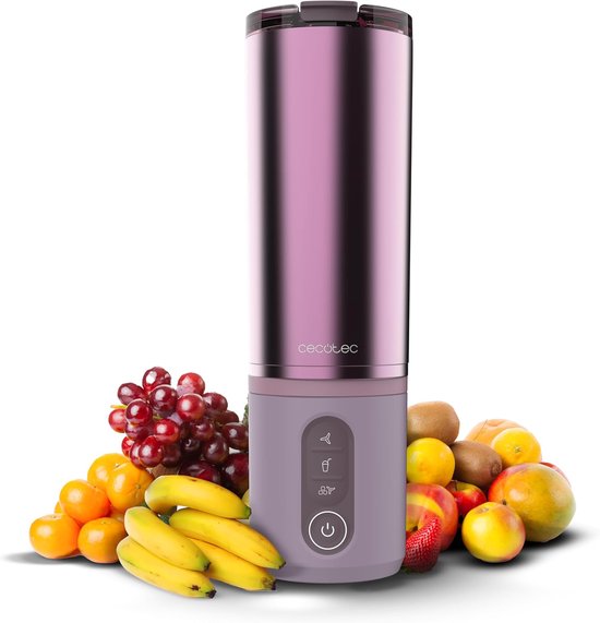 Draagbare Blender - 600 ml Smoothie Maker - USB-C Oplaadbaar - 3 Programma's - Voor Smoothies, Shakes en Sap
