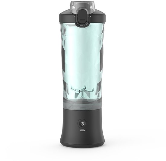 Draagbare Blender 600 ml, Smoothie-mixer met 6 messen, 4000mAh Verse Sap Blender geeft 20 glazen sap, ideaal voor reizen, keuken, kantoor, buiten van Merkloos